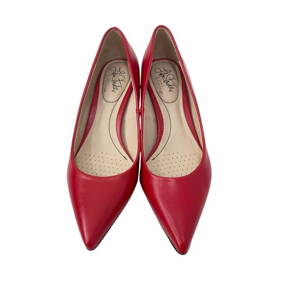 Life Stride Red Faux Leather Kitten Heel Pointed Toe Pumps SZ 6M - Picture 9 of 15